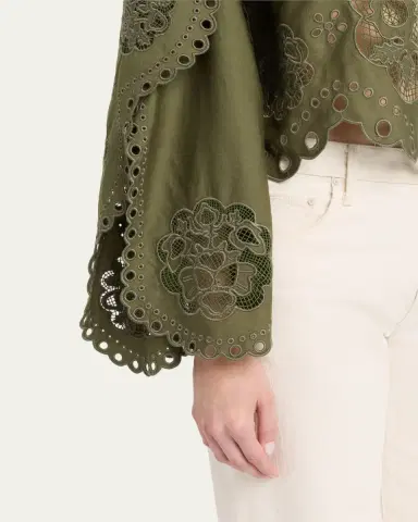 Sea Gardener Embroidered Blouse | Thumbnail 5 Sea Gardener Embroidered Blouse | Thumbnail 5