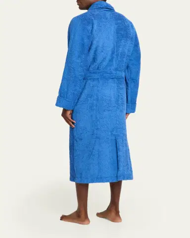 Emanuele Maffeis Men's Terry Cotton Bath Robe | Thumbnail 3 Emanuele Maffeis Men's Terry Cotton Bath Robe | Thumbnail 3