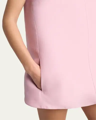 Balenciaga Sleeveless Silk-Wool Mini Sack Dress | Thumbnail 5 Balenciaga Sleeveless Silk-Wool Mini Sack Dress | Thumbnail 5