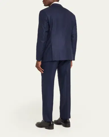 Giorgio Armani Men's Soft Line Textured Wool Two-Piece Suit | Thumbnail 3 Giorgio Armani Men's Soft Line Textured Wool Two-Piece Suit | Thumbnail 3