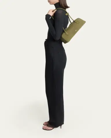 Alaïa Le Teckel Medium Suede Shoulder Bag | Thumbnail 5 Alaïa Le Teckel Medium Suede Shoulder Bag | Thumbnail 5