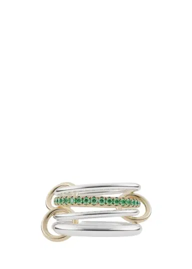 Spinelli Kilcollin Nimbus Silver and Gold Emerald Ring | Thumbnail 1 Spinelli Kilcollin Nimbus Silver and Gold Emerald Ring | Thumbnail 1