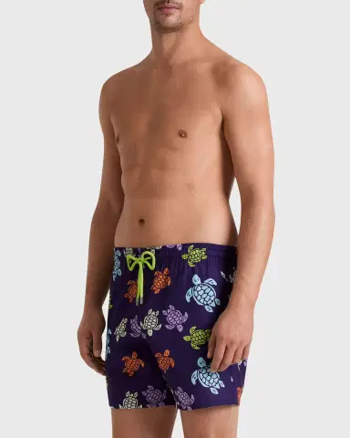 Vilebrequin Men's Tortues Micro-Perforated Ultra-Light Swim Trunks | Thumbnail 2 Vilebrequin Men's Tortues Micro-Perforated Ultra-Light Swim Trunks | Thumbnail 2
