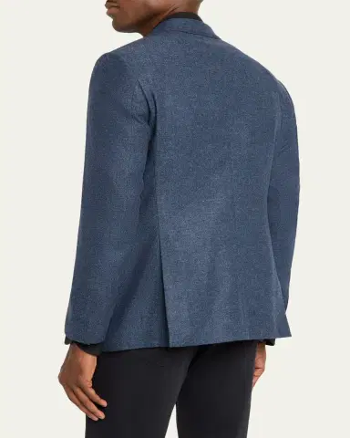 Giorgio Armani Men's Soft Line Chevron Single-Breasted Sport Coat | Thumbnail 3 Giorgio Armani Men's Soft Line Chevron Single-Breasted Sport Coat | Thumbnail 3