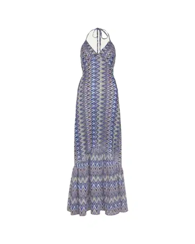 Ramy Brook Delilah Chevron Halter Maxi Dress | Thumbnail 1 Ramy Brook Delilah Chevron Halter Maxi Dress | Thumbnail 1