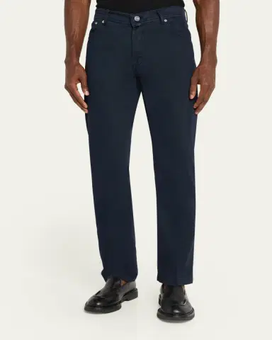 Kiton Men's Cotton and Cashmere Stretch Slim Five-Pocket Pants | Thumbnail 4 Kiton Men's Cotton and Cashmere Stretch Slim Five-Pocket Pants | Thumbnail 4