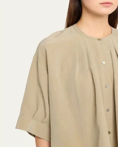 Vince Gathered A-Line Top | Thumbnail 5 Vince Gathered A-Line Top | Thumbnail 5