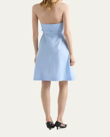 Prada Embellished-Collar Belted Cotton Halter Shirtdress | Thumbnail 3 Prada Embellished-Collar Belted Cotton Halter Shirtdress | Thumbnail 3