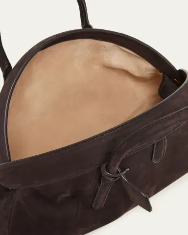 Alaïa Small Dome Top-Handle Bag in Suede | Thumbnail 4 Alaïa Small Dome Top-Handle Bag in Suede | Thumbnail 4
