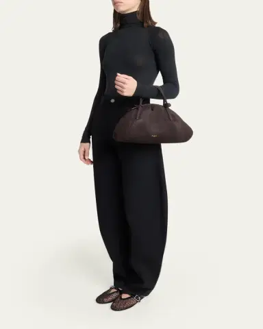 Alaïa Small Dome Top-Handle Bag in Suede | Thumbnail 5 Alaïa Small Dome Top-Handle Bag in Suede | Thumbnail 5