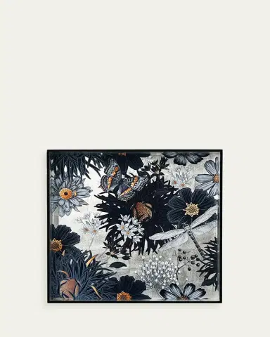 Nomi K Silver Modern Dragonfly Lacquered Tray | Thumbnail 2 Nomi K Silver Modern Dragonfly Lacquered Tray | Thumbnail 2