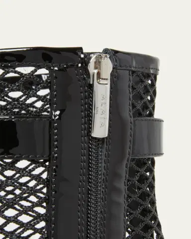Alaïa 55mm Fishnet Ankle Booties | Thumbnail 3 Alaïa 55mm Fishnet Ankle Booties | Thumbnail 3