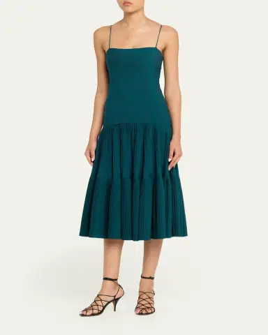 Ulla Johnson Matilda Wool Drop-Waist Midi Dress | Thumbnail 4 Ulla Johnson Matilda Wool Drop-Waist Midi Dress | Thumbnail 4