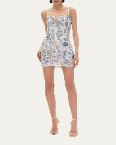 Rachel Gilbert Francesca Beaded Fit & Flare Mini Dress | Thumbnail 2 Rachel Gilbert Francesca Beaded Fit & Flare Mini Dress | Thumbnail 2