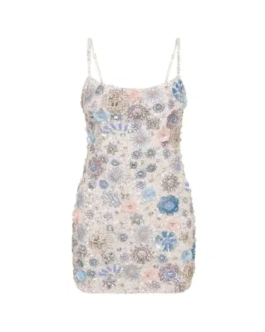 Rachel Gilbert Francesca Beaded Fit & Flare Mini Dress | Thumbnail 1 Rachel Gilbert Francesca Beaded Fit & Flare Mini Dress | Thumbnail 1