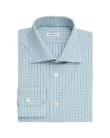 Kiton Men's Cotton Plaid Classic-Fit Dress Shirt | Thumbnail 1 Kiton Men's Cotton Plaid Classic-Fit Dress Shirt | Thumbnail 1