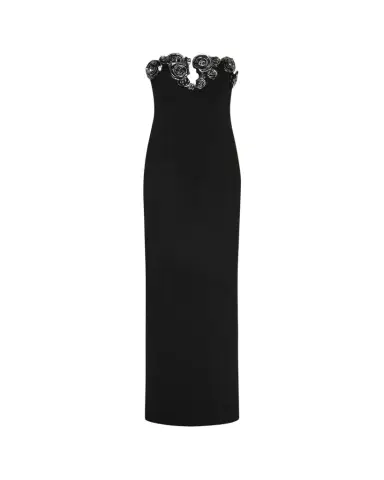 RACHEL GILBERT Mirage Floral-Embellished Strapless Column Gown | Thumbnail 1 RACHEL GILBERT Mirage Floral-Embellished Strapless Column Gown | Thumbnail 1