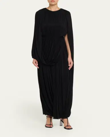 FFORME Kahlo Assymetric Draped Loop Jersey Dress | Thumbnail 2 FFORME Kahlo Assymetric Draped Loop Jersey Dress | Thumbnail 2