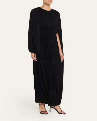 FFORME Kahlo Assymetric Draped Loop Jersey Dress | Thumbnail 4 FFORME Kahlo Assymetric Draped Loop Jersey Dress | Thumbnail 4