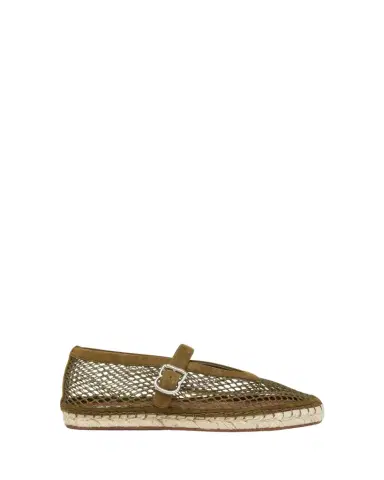 ALAÏA Fishnet Suede Mary Jane Espadrilles | Thumbnail 1 ALAÏA Fishnet Suede Mary Jane Espadrilles | Thumbnail 1