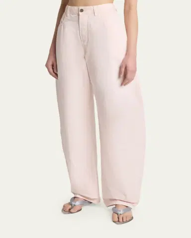 Alaïa Tinted Denim Barrel-Leg Pants | Thumbnail 4 Alaïa Tinted Denim Barrel-Leg Pants | Thumbnail 4
