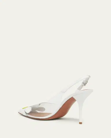 Alaïa 90mm Bloom Transparent Slingback Pumps | Thumbnail 2 Alaïa 90mm Bloom Transparent Slingback Pumps | Thumbnail 2