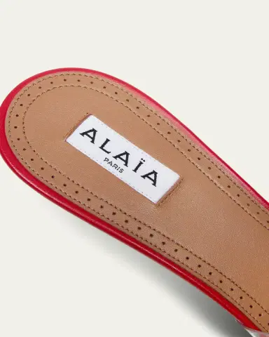 Alaïa 55mm Bloom Leather Transparent Mule Pumps | Thumbnail 2 Alaïa 55mm Bloom Leather Transparent Mule Pumps | Thumbnail 2