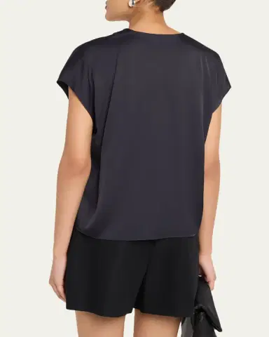 Vince Sleeveless Draped Top | Thumbnail 3 Vince Sleeveless Draped Top | Thumbnail 3