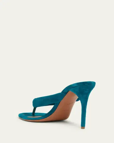 ALAÏA 90mm Padded Suede Thong Sandals | Thumbnail 2 ALAÏA 90mm Padded Suede Thong Sandals | Thumbnail 2