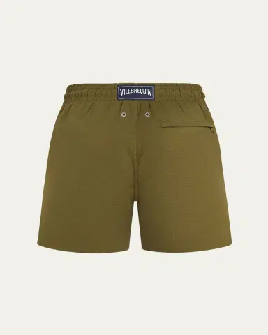 Vilebrequin Men's Micro-Perforated Packable Swim Trunks | Thumbnail 4 Vilebrequin Men's Micro-Perforated Packable Swim Trunks | Thumbnail 4