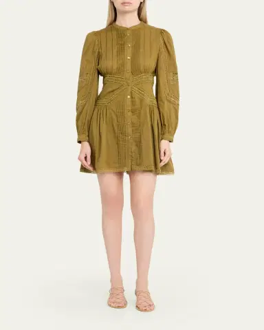 Ulla Johnson Elysia Embroidered Cotton Mini Dress | Thumbnail 2 Ulla Johnson Elysia Embroidered Cotton Mini Dress | Thumbnail 2