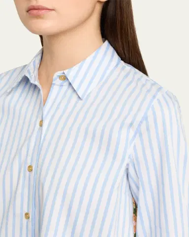 L'Agence Fawn Beach-Print Shirt | Thumbnail 5 L'Agence Fawn Beach-Print Shirt | Thumbnail 5