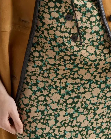 Prada Sable Floral Midi Dress | Thumbnail 5 Prada Sable Floral Midi Dress | Thumbnail 5
