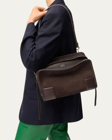 Loewe Amazona 180 Medium Top-Handle Bag in Suede | Thumbnail 2 Loewe Amazona 180 Medium Top-Handle Bag in Suede | Thumbnail 2