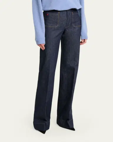 Victoria Beckham Alina Wide-Leg Jeans | Thumbnail 4 Victoria Beckham Alina Wide-Leg Jeans | Thumbnail 4