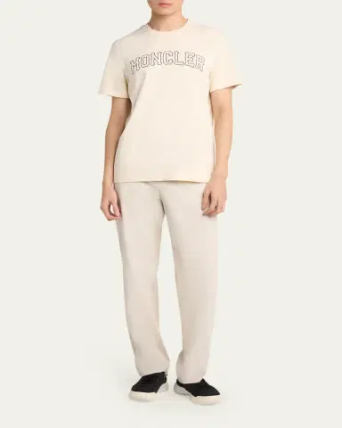 Moncler Men's Logo Cotton T-Shirt | Thumbnail 2 Moncler Men's Logo Cotton T-Shirt | Thumbnail 2