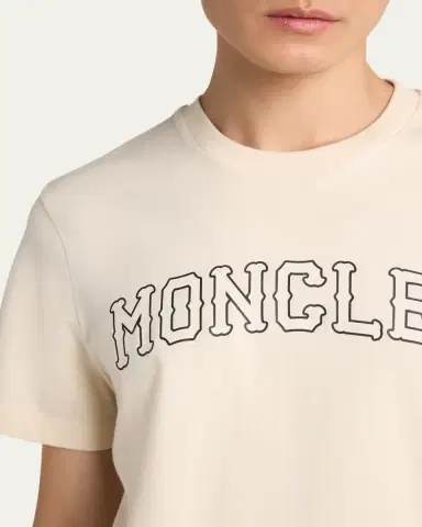 Moncler Men's Logo Cotton T-Shirt | Thumbnail 5 Moncler Men's Logo Cotton T-Shirt | Thumbnail 5