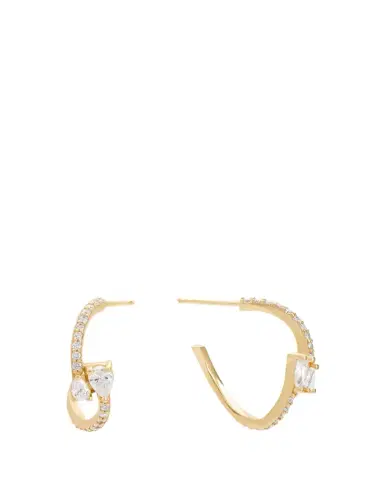 Lana Wavey Pear Diamond Huggie Earrings | Thumbnail 1 Lana Wavey Pear Diamond Huggie Earrings | Thumbnail 1