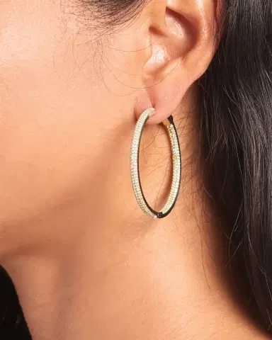 Nickho Rey Slim Tire Hoop Earrings | Thumbnail 3 Nickho Rey Slim Tire Hoop Earrings | Thumbnail 3
