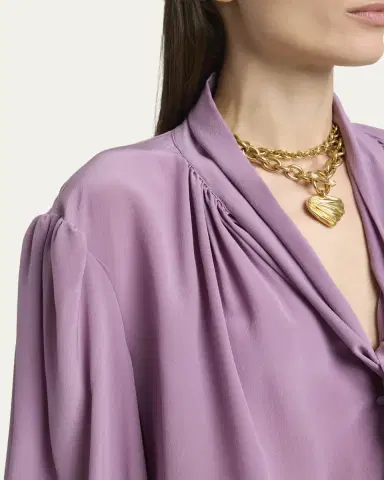 Chloé Organic Silk Crepe De Chine Dress | Thumbnail 5 Chloé Organic Silk Crepe De Chine Dress | Thumbnail 5