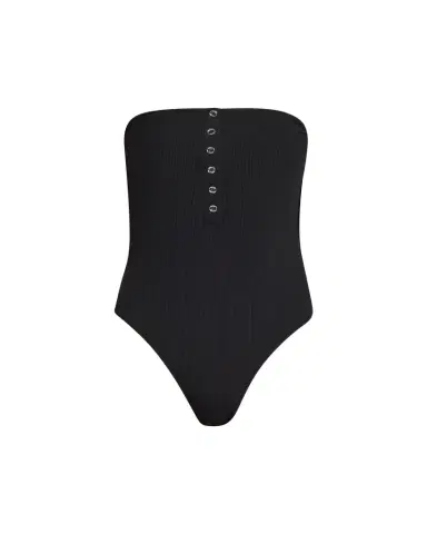 Toteme Ribbed Strapless One-Piece Swimsuit | Thumbnail 1 Toteme Ribbed Strapless One-Piece Swimsuit | Thumbnail 1