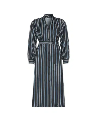 Max Mara Long-Sleeve Striped Shirtdress w/ Belt | Thumbnail 1 Max Mara Long-Sleeve Striped Shirtdress w/ Belt | Thumbnail 1