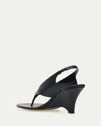 Le Monde Béryl Langley 70mm Leather Thong Wedge Sandals | Thumbnail 2 Le Monde Béryl Langley 70mm Leather Thong Wedge Sandals | Thumbnail 2
