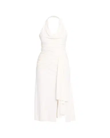 Cinq à Sept Kaia Draped Halter Midi Dress | Thumbnail 1 Cinq à Sept Kaia Draped Halter Midi Dress | Thumbnail 1