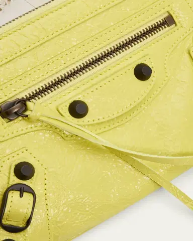 Balenciaga Le City Crinkled Leather Pouch Shoulder Bag | Thumbnail 5 Balenciaga Le City Crinkled Leather Pouch Shoulder Bag | Thumbnail 5