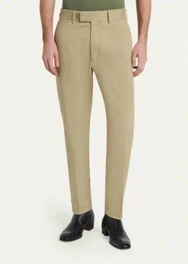 Tom Ford Men's Comfort Stretch Slim Flat-Front Trousers | Thumbnail 14 Tom Ford Men's Comfort Stretch Slim Flat-Front Trousers | Thumbnail 14