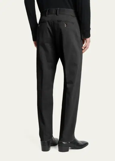 Tom Ford Men's Comfort Stretch Slim Flat-Front Trousers | Thumbnail 8 Tom Ford Men's Comfort Stretch Slim Flat-Front Trousers | Thumbnail 8