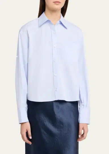 Maria McManus Organic Cotton Cropped Button-Down Shirt | Thumbnail 14 Maria McManus Organic Cotton Cropped Button-Down Shirt | Thumbnail 14