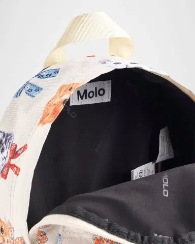 Molo Kid's Animal-Print Backpack | Thumbnail 3 Molo Kid's Animal-Print Backpack | Thumbnail 3