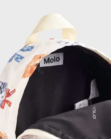 Molo Kid's Animal-Print Backpack | Thumbnail 4 Molo Kid's Animal-Print Backpack | Thumbnail 4